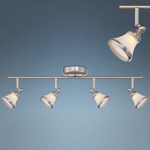 Pro Track 4-Light Satin Nickel LED Track Fixture